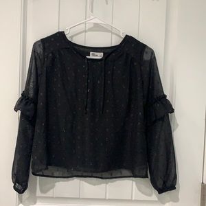 Epic Threads black sheer top. Size M.